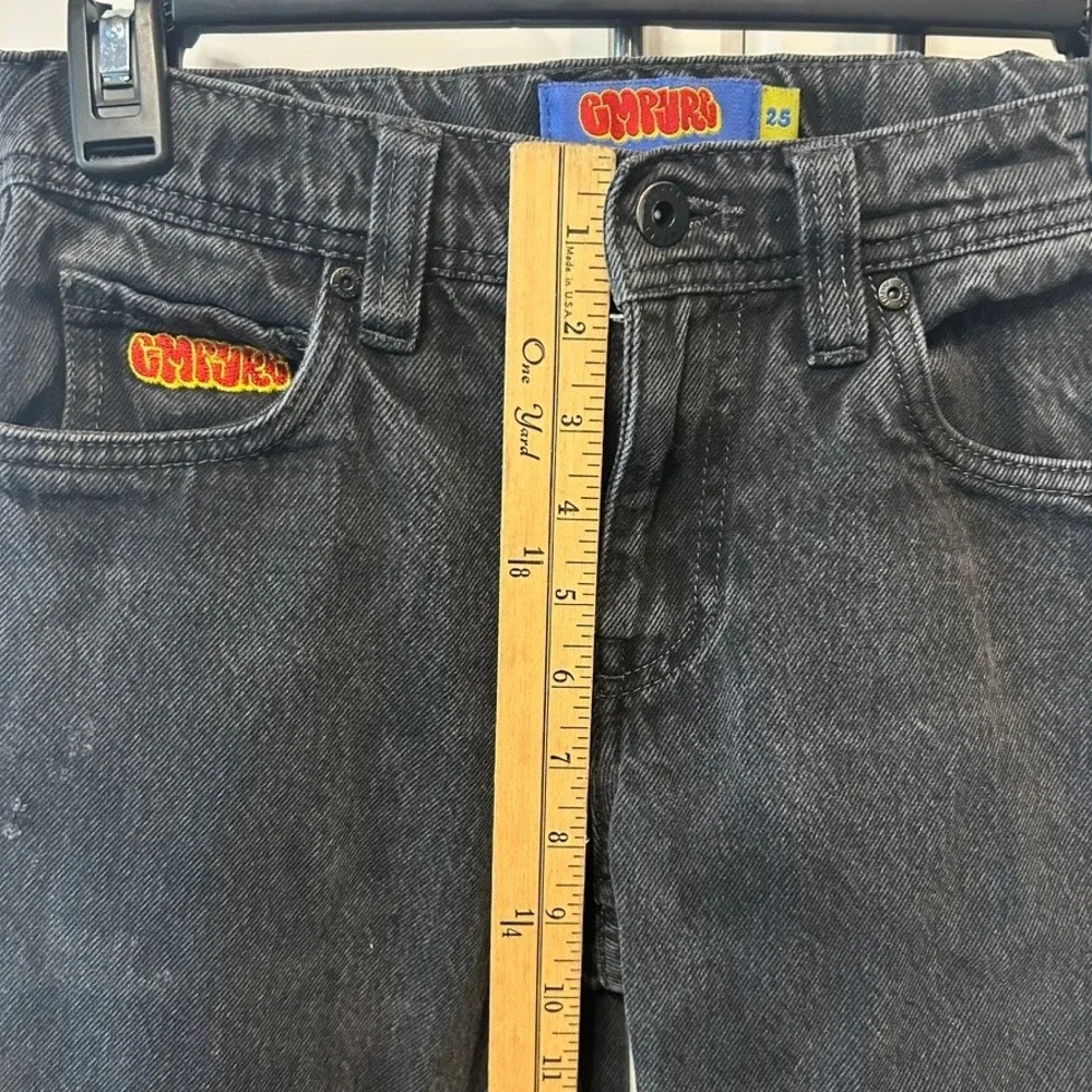 Empyre Loose Fit Skate Jeans Black Denim Boys Size 25 Streetwear Baggy Pants